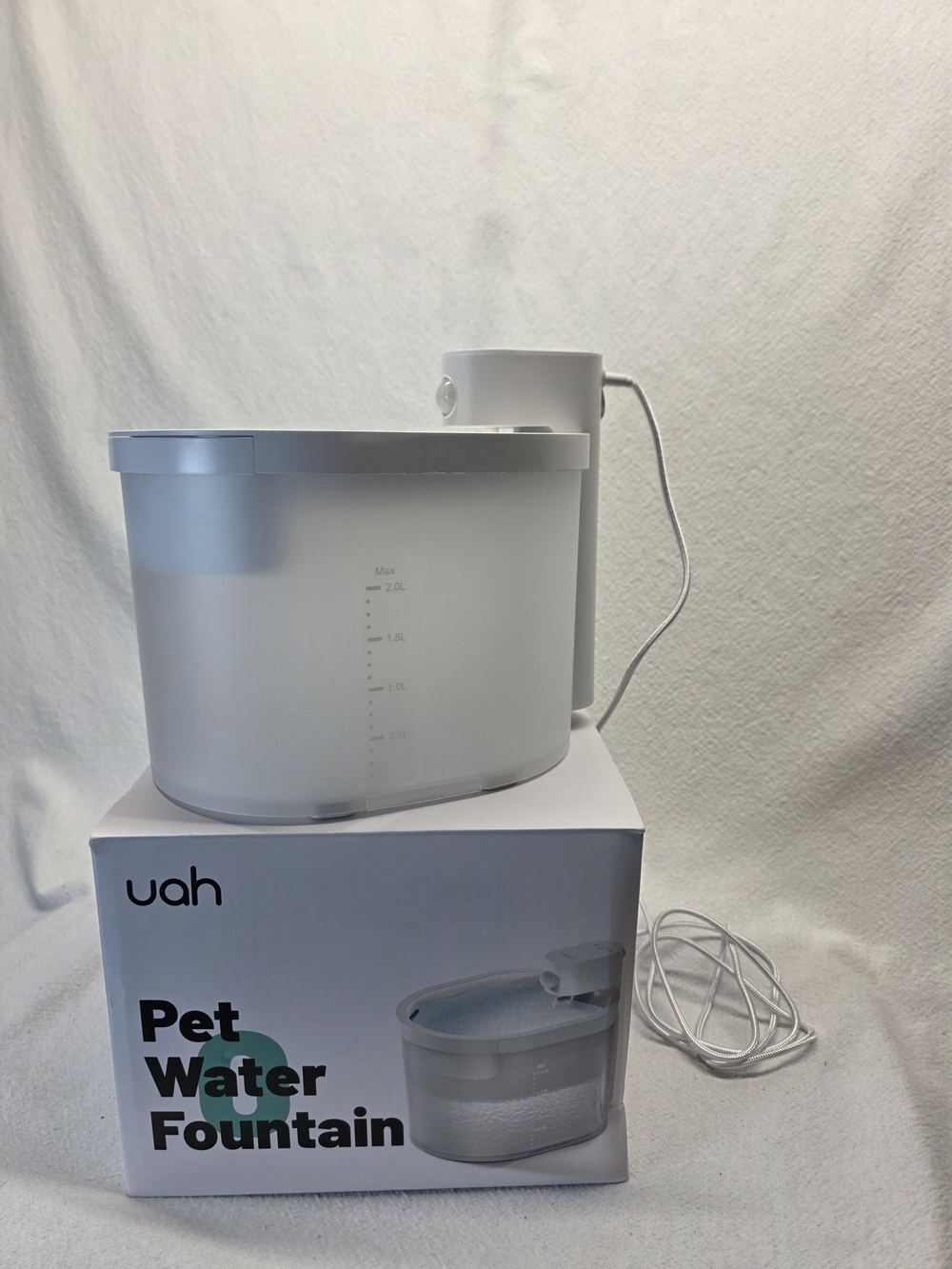 Uah Pet 2L ZERO Wireless Automatic Pet Dog/Cat Water Drinking Fountain - Picture 5 of 6